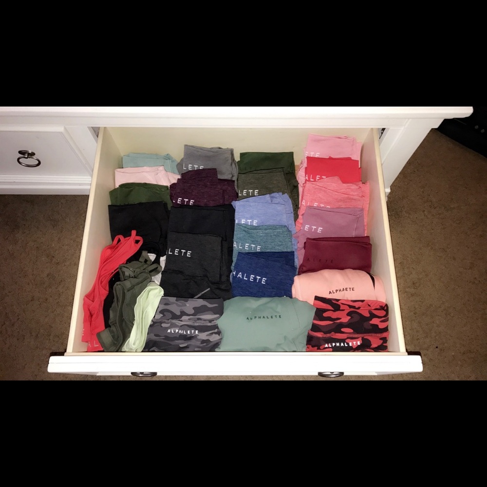 My alphalete pant collection!